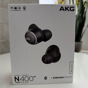New! AKG Harman N400 True Wireless Noise Cancelling Earbuds Headphones
